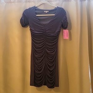 Velvet Torch mini gray dress, Size S.